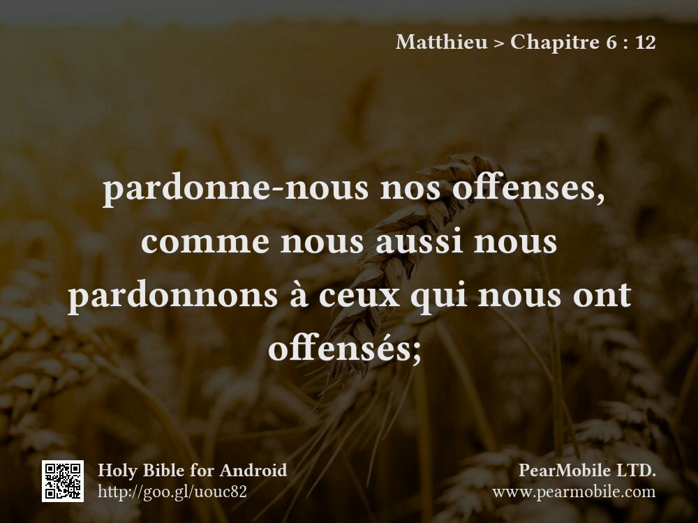 Matthieu, Chapitre 6:12